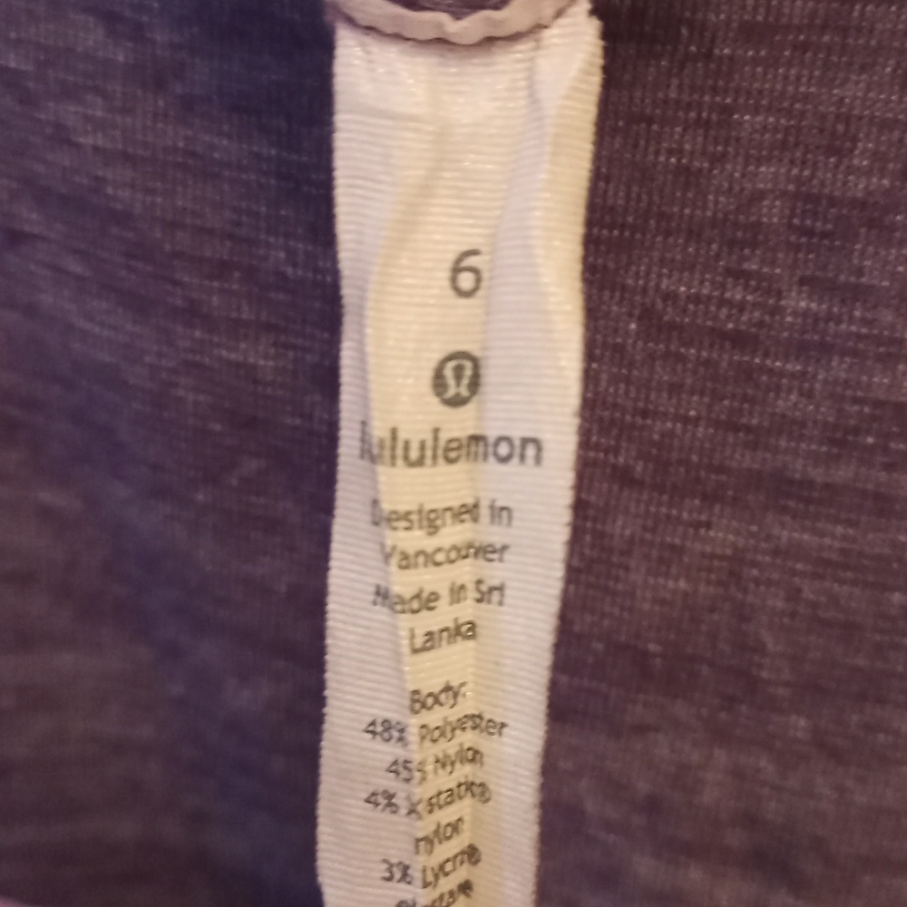 LULULEMON Purple tank top!! - Size 6 - Picture 5 of 5